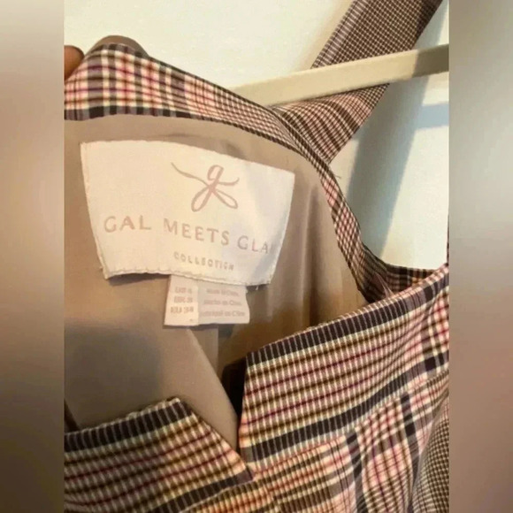 Gal Meets Glam Madison Plaid ButtonFront Sundress Sz 4 - Picture 6 of 8